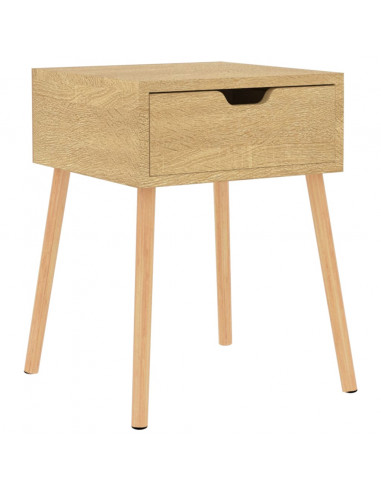 Comodino Rovere Sonoma 40x40x56 cm in Legno Multistrato