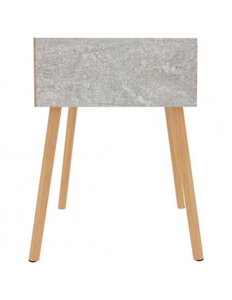 Comodini 2pz Grigio Cemento 40x40x56 cm in Legno Multistrato