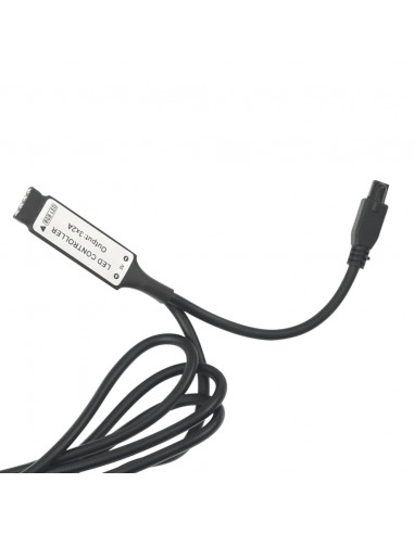 Comodino con LED Bianco Lucido 45x35x67 cm in Legno Multistrato