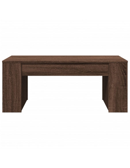 Tavolino Salotto Rovere Marrone 102x55x42 cm Legno Multistrato