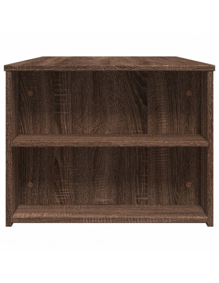 Tavolino Salotto Rovere Marrone 102x55x42 cm Legno Multistrato