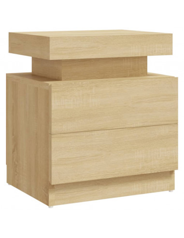 Comodino Rovere Sonoma 45x35x52 cm in Legno Multistrato