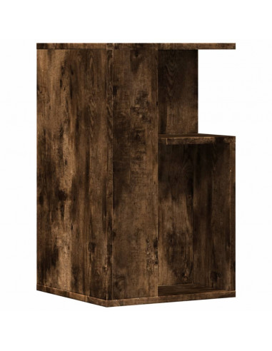 Tavolino Rovere Fumo 35x35x60 cm in Legno Multistrato