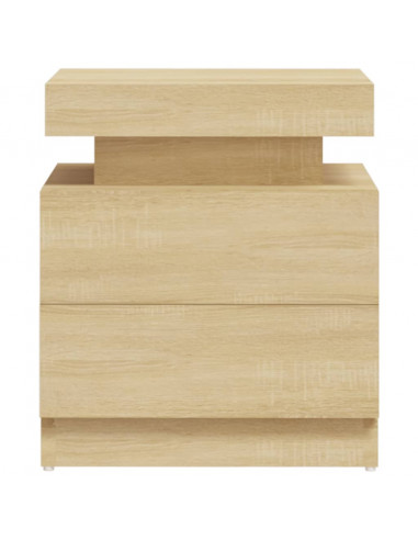 Comodino Rovere Sonoma 45x35x52 cm in Legno Multistrato