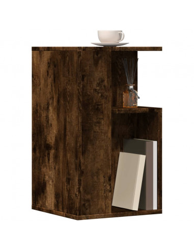 Tavolino Rovere Fumo 35x35x60 cm in Legno Multistrato