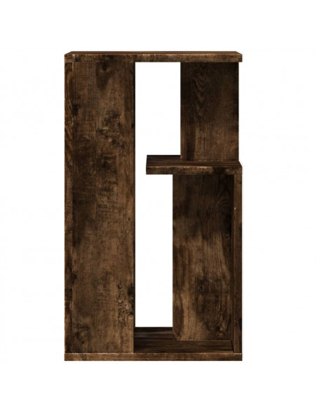 Tavolino Rovere Fumo 35x35x60 cm in Legno Multistrato