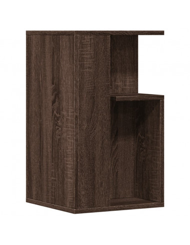 Tavolino Rovere Marrone 35x35x60 cm in Legno Multistrato