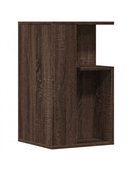 Tavolino Rovere Marrone 35x35x60 cm in Legno Multistrato