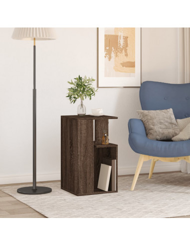 Tavolino Rovere Marrone 35x35x60 cm in Legno Multistrato