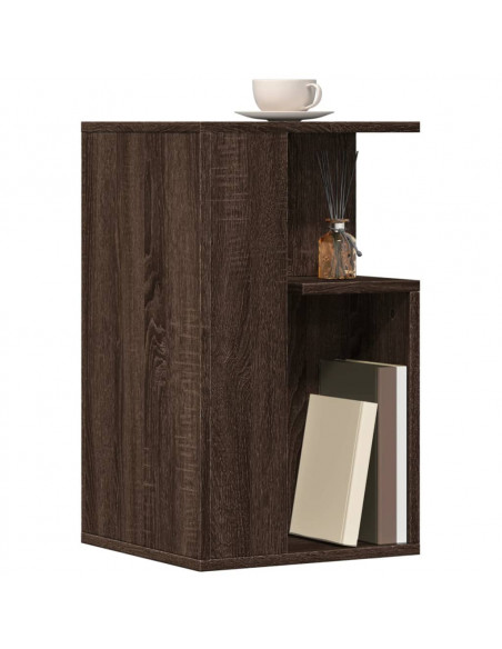 Tavolino Rovere Marrone 35x35x60 cm in Legno Multistrato