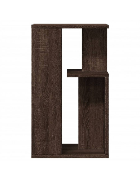 Tavolino Rovere Marrone 35x35x60 cm in Legno Multistrato