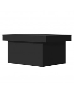 Tavolino da Salotto Nero 80x55x40 cm in Legno Multistrato 2