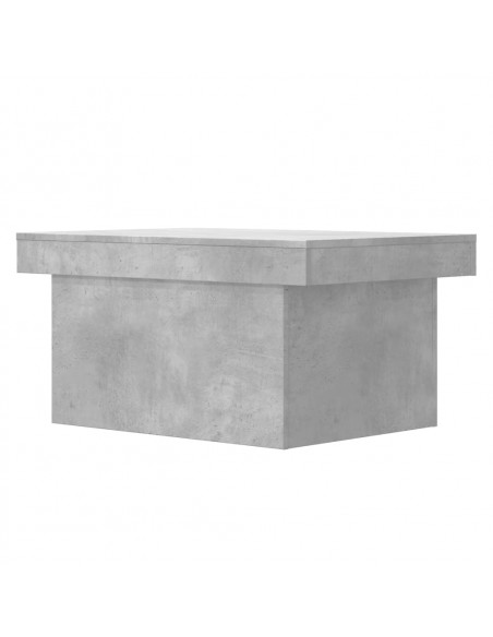 Tavolino Salotto Grigio Cemento 80x55x40 cm Legno Multistrato