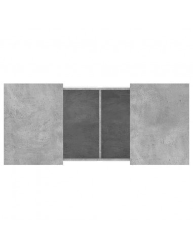 Tavolino Salotto Grigio Cemento 80x55x40 cm Legno Multistrato