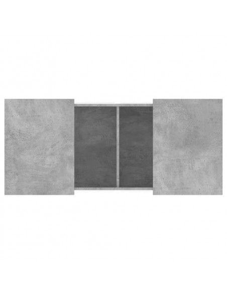 Tavolino Salotto Grigio Cemento 80x55x40 cm Legno Multistrato