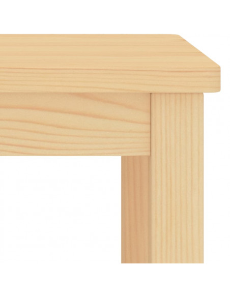 Comodino Legno Chiaro 35x30x47 cm in Legno Massello di Pino