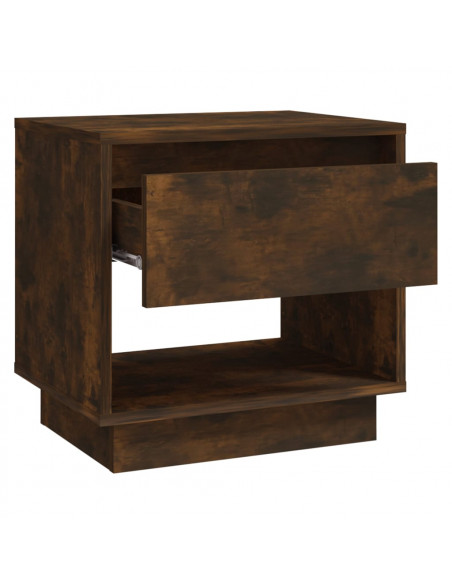 Comodino Rovere Fumo 45x34x44 cm in Truciolato