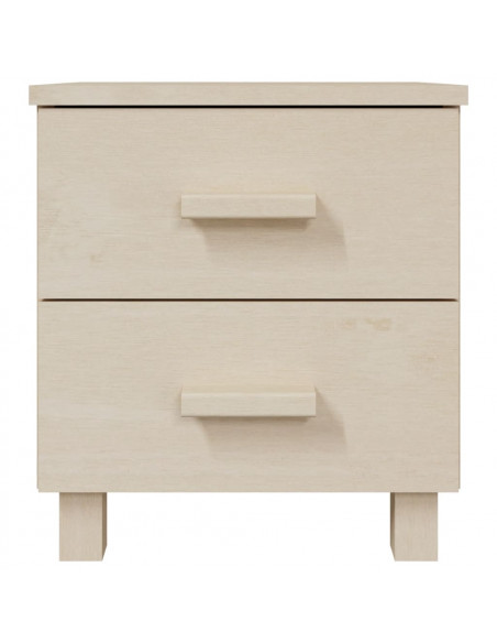 Comodino HAMAR Miele 40x35x44,5 cm in Legno Massello di Pino