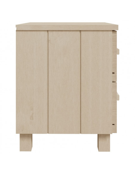 Comodino HAMAR Miele 40x35x44,5 cm in Legno Massello di Pino