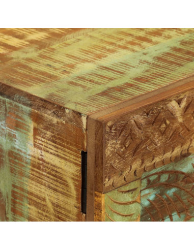 Credenza Intagliata a Mano 55x30x75 cm Legno Massello Recupero