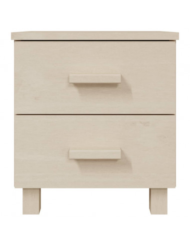 Comodini HAMAR 2 pz Miele 40x35x44,5 cm Legno Massello di Pino