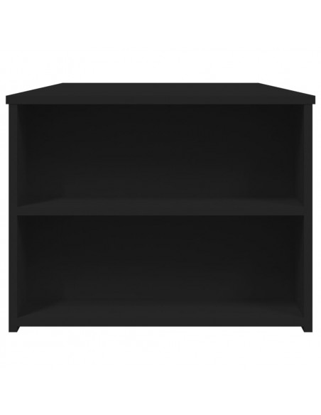 Tavolino da Salotto Nero 102x55x42 cm in Legno Multistrato