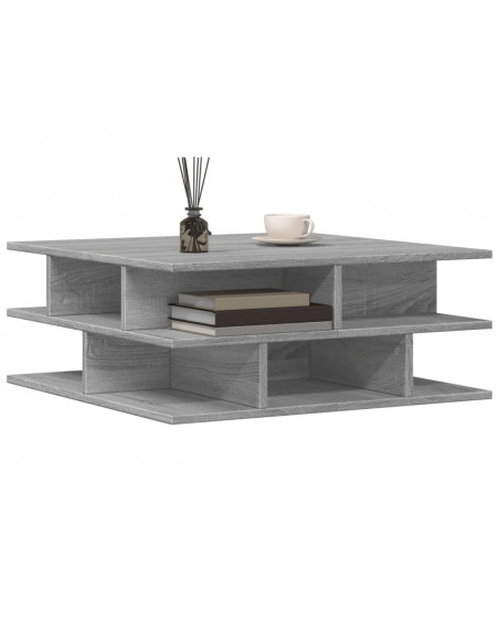 Tavolino da Salotto Grigio Sonoma 70x70x29 cm Legno Multistrato