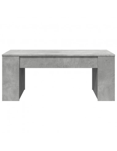 Tavolino Salotto Grigio Cemento 102x55x42 cm Legno Multistrato
