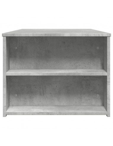 Tavolino Salotto Grigio Cemento 102x55x42 cm Legno Multistrato