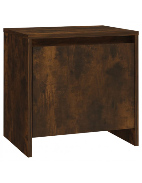 Comodino Rovere Fumo 45x34x44,5 cm in Truciolato