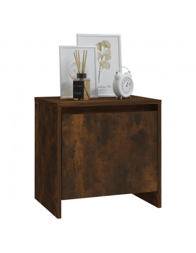 Comodino Rovere Fumo 45x34x44,5 cm in Truciolato
