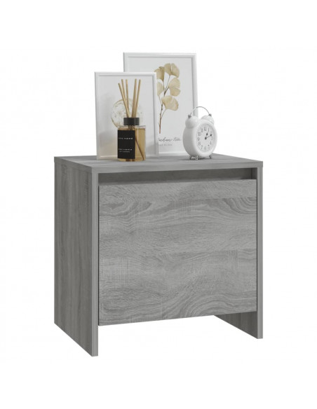 Comodino Grigio Sonoma 45x34x44,5 cm in Truciolato