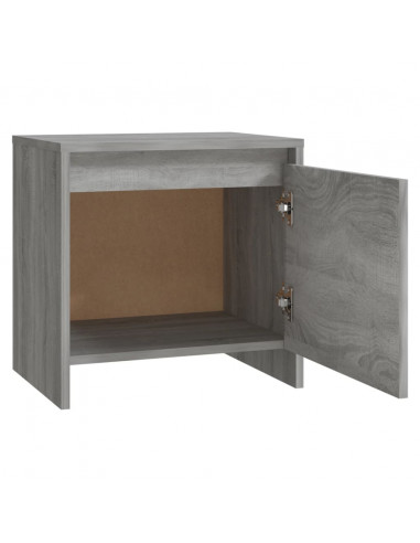 Comodino Grigio Sonoma 45x34x44,5 cm in Truciolato