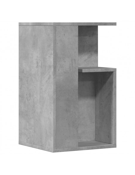 Tavolino Grigio Cemento 35x35x60 cm in Legno Multistrato
