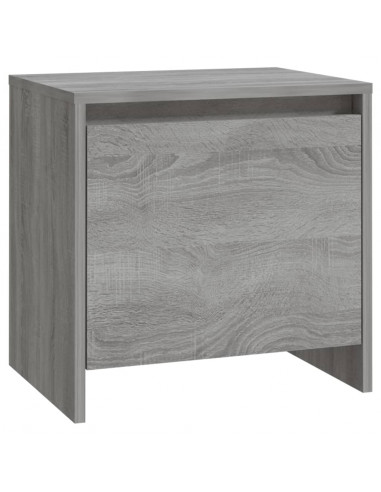 Comodini 2 pz Grigio Sonoma 45x34x44,5 cm in Truciolato