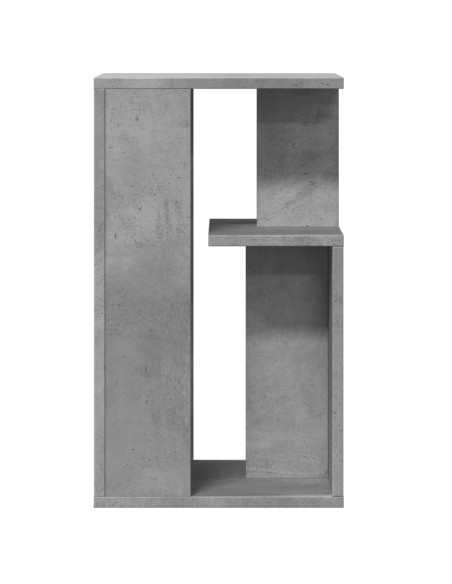 Tavolino Grigio Cemento 35x35x60 cm in Legno Multistrato