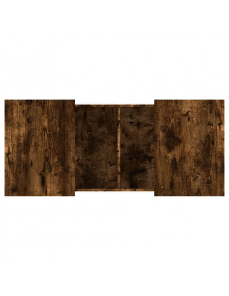 Tavolino da Salotto Rovere Fumo 80x55x40 cm Legno Multistrato