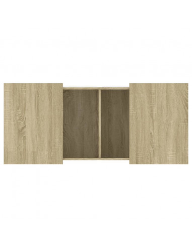 Tavolino da Salotto Rovere Sonoma 80x55x40 cm Legno Multistrato
