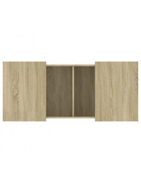 Tavolino da Salotto Rovere Sonoma 80x55x40 cm Legno Multistrato