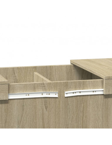 Tavolino da Salotto Rovere Sonoma 80x55x40 cm Legno Multistrato