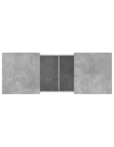 Tavolino Salotto Grigio Cemento 100x55x40 cm Legno Multistrato