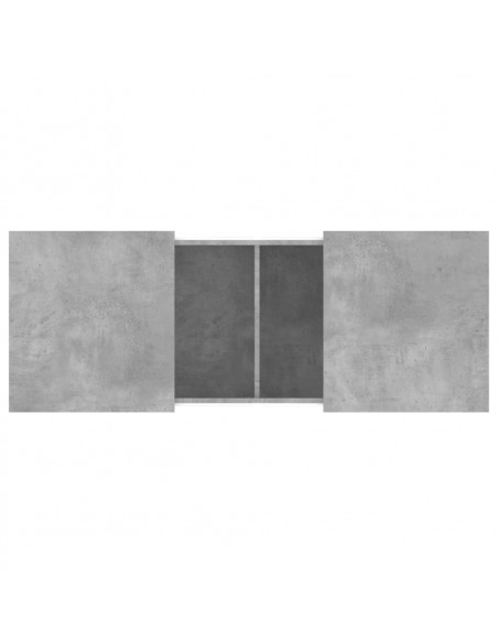 Tavolino Salotto Grigio Cemento 100x55x40 cm Legno Multistrato