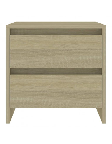 Comodini 2 pz Rovere Sonoma 45x34,5x44,5 cm in Truciolato