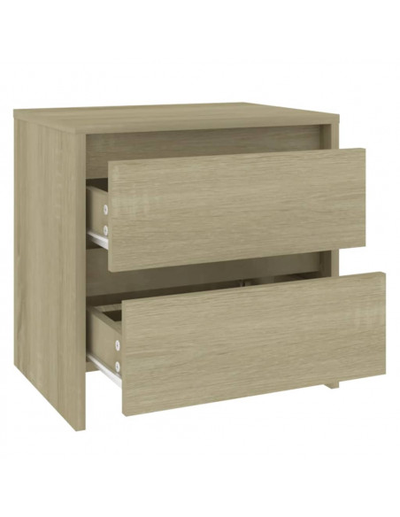 Comodini 2 pz Rovere Sonoma 45x34,5x44,5 cm in Truciolato