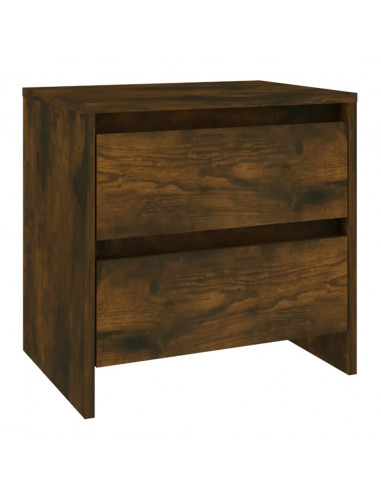 Comodini 2 pz Rovere Fumo 45x34,5x44,5 cm in Truciolato