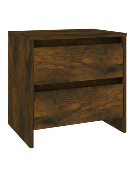 Comodini 2 pz Rovere Fumo 45x34,5x44,5 cm in Truciolato