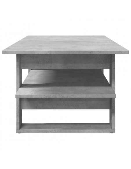 Tavolino Salotto Grigio Cemento 102x55x42 cm Legno Multistrato