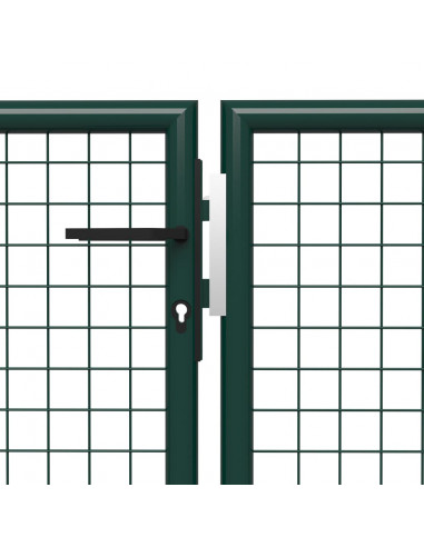 Cancello per Giardino in Acciaio 500x100 cm Verde