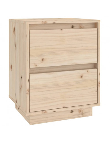 Comodino 40x35x50 cm in Legno Massello di Pino