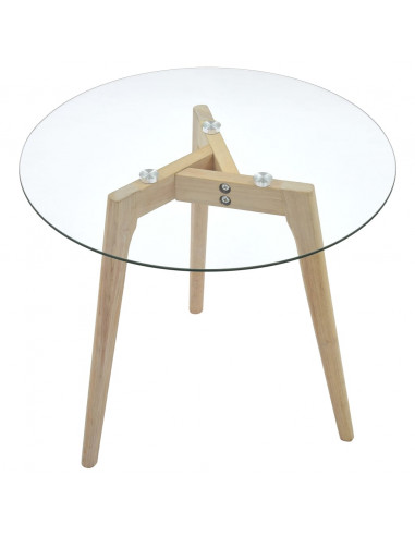 Set di Tavolini da Salotto 2 pz in Vetro Temperato